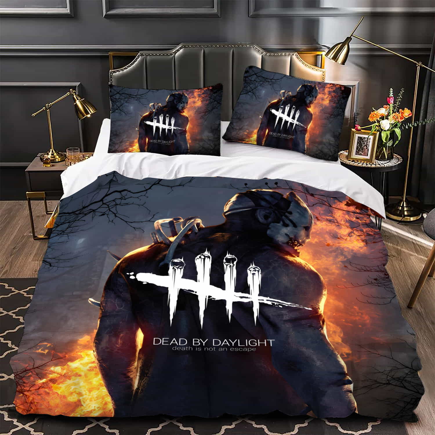 3D Customize Dead By Daylight Duvet Cover, Bedding Set Gifts For Birthday Christmas Thanksgiving Black Friday, For Halloween