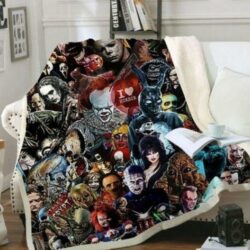 3D Horror Movie For Beds Quilt Gift For Christmas, Black Friday, Thanksgiving, For Halloween