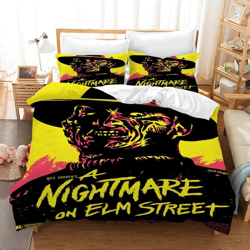 A Nightmare on Elm Street Horror Movie Bedding Sets, Gift For Halloween, Thanksgiving, Christmas