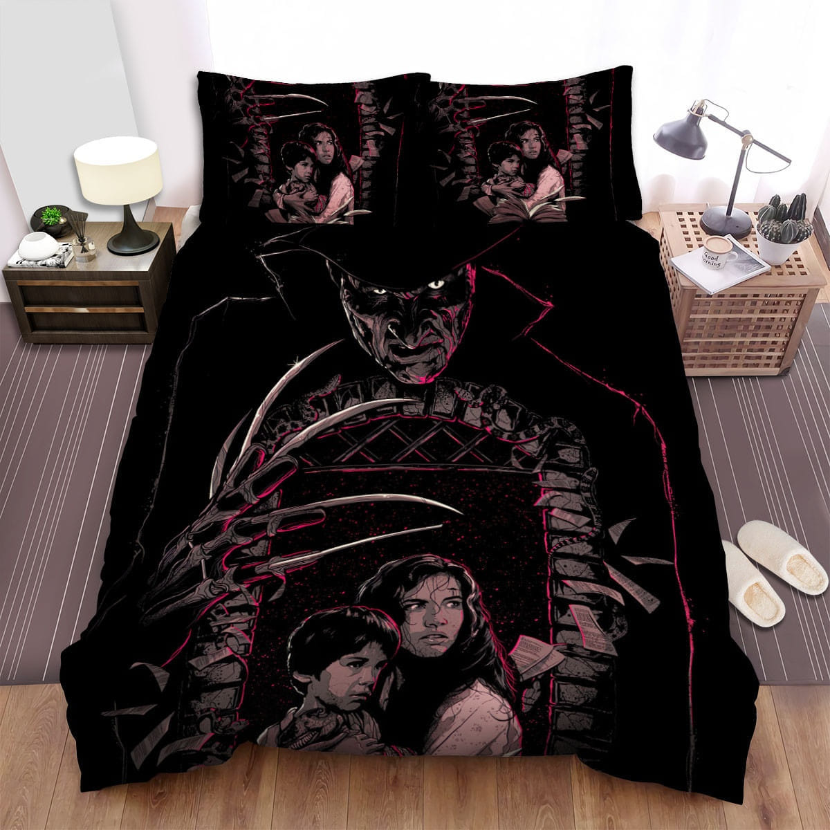 A Nightmare On Elm Street Movie Art Bedding Set, Duvet Cover Gift For Christmas, Birthday, Thanksgiving, For Halloween