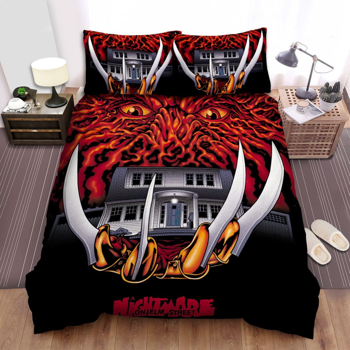 A Nightmare On Elm Street Movie Art Bedding Sets – Duvet Cover, Flatsheet, Pillowcases For Every Bedroom, For Halloween