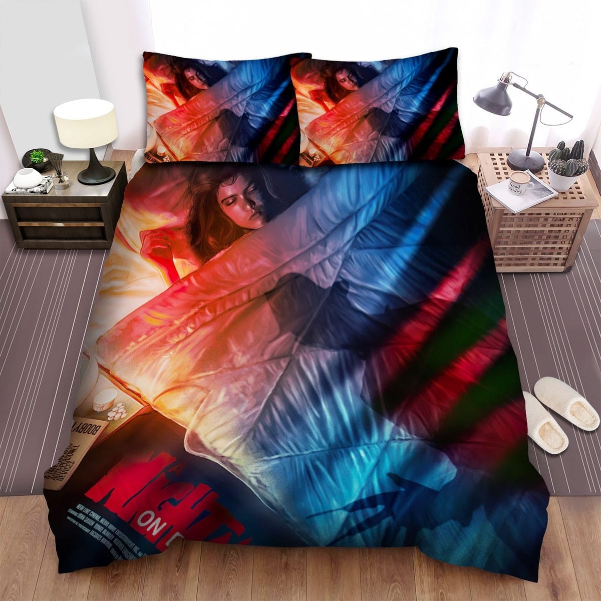 A Nightmare On Elm Street Movie Art Bedding Sets – Duvet Cover, Flatsheet, Pillowcases Perfect Gift For Fans, For Halloween