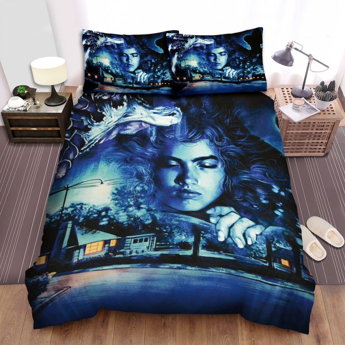 A Nightmare On Elm Street Movie Face Photo Bedding Sets – Duvet Cover, Flatsheet, Pillowcases Perfect Gift For Fans, For Halloween