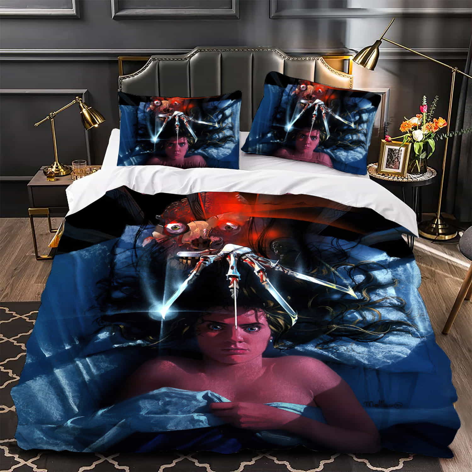 A Nightmare On Elm Street Original Movie Poster Duvet Cover, Bedding Set Gifts For Birthday Christmas Thanksgiving Black Friday, For Halloween