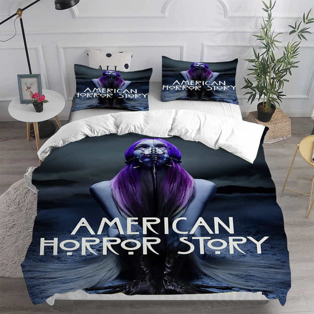 American Horror Story Bedding Sets Gift For Father’s day, Independence Day, Labor Day, For Halloween
