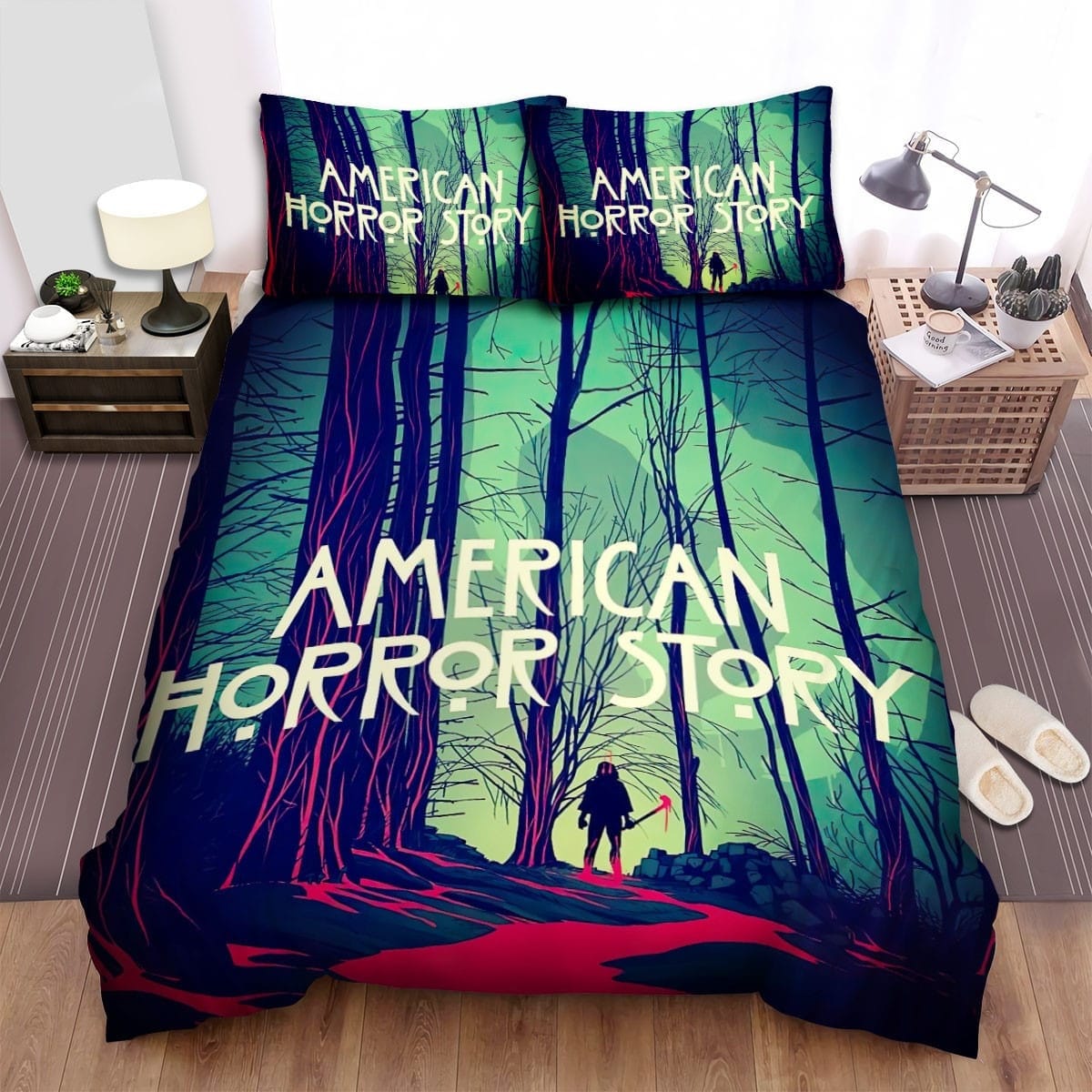 American Horror Story Forest Movie Poster Bedding Sets – Duvet Cover, Flatsheet, Pillowcases For Every Bedroom, For Halloween