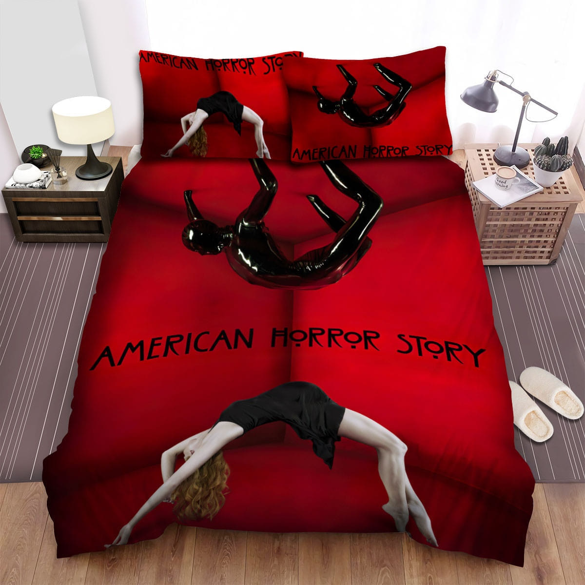 American Horror Story From The Ceator Of Nip Movie Poster Bedding Sets – Duvet Cover, Flatsheet, Pillowcases Perfect Gift For Fans, For Halloween