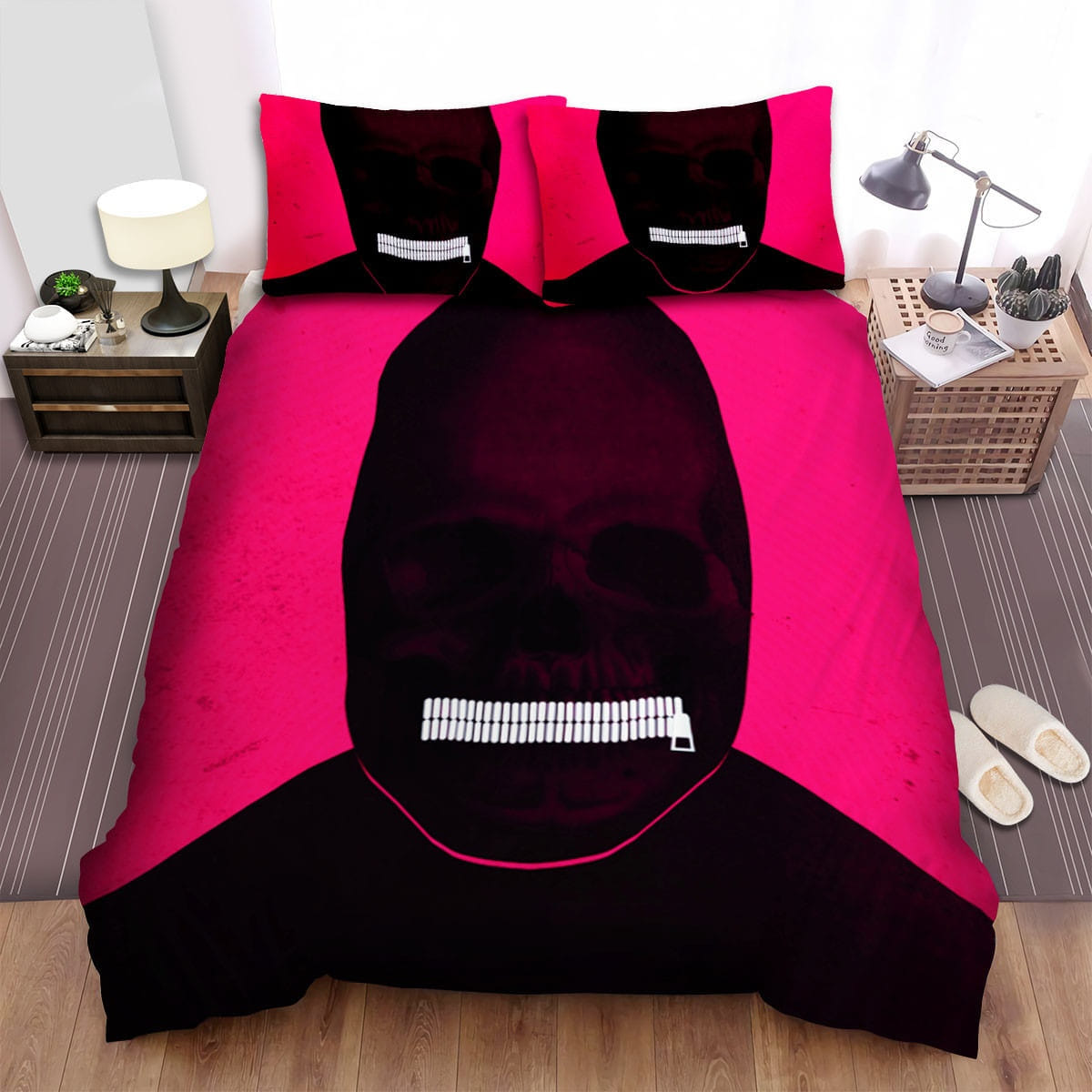 American Horror Story Mouth Lock Movie Poster Bedding Sets – Duvet Cover, Flatsheet, Pillowcases For Every Bedroom, For Halloween