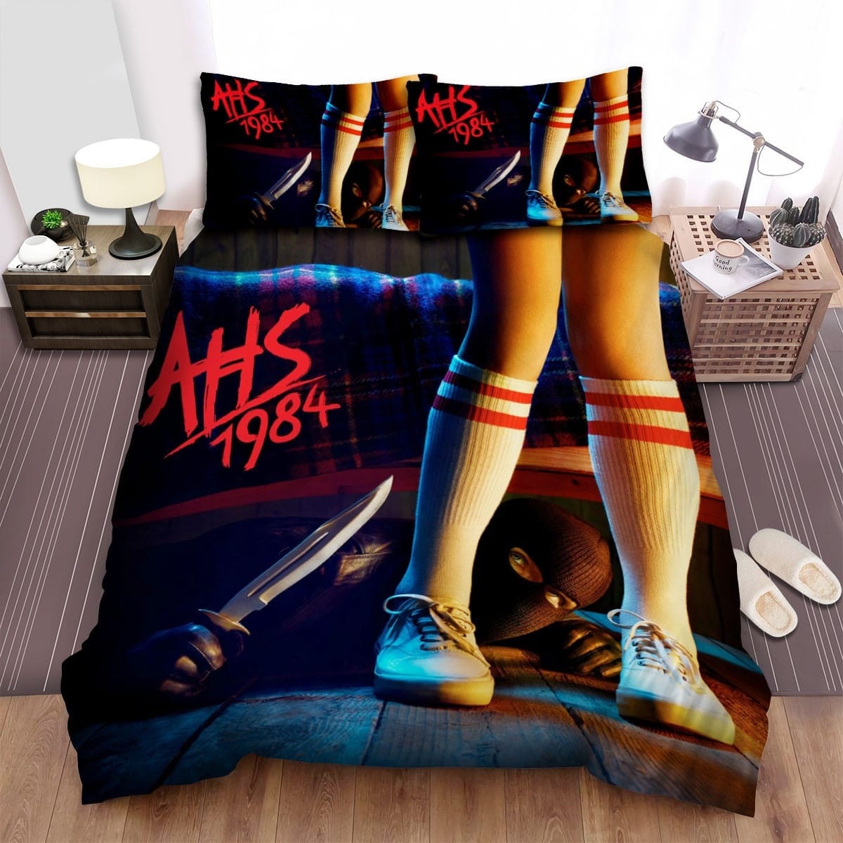 American Horror Story Murderer Movie Poster Bedding Set, Duvet Cover Gift For Christmas, Birthday, Thanksgiving, For Halloween