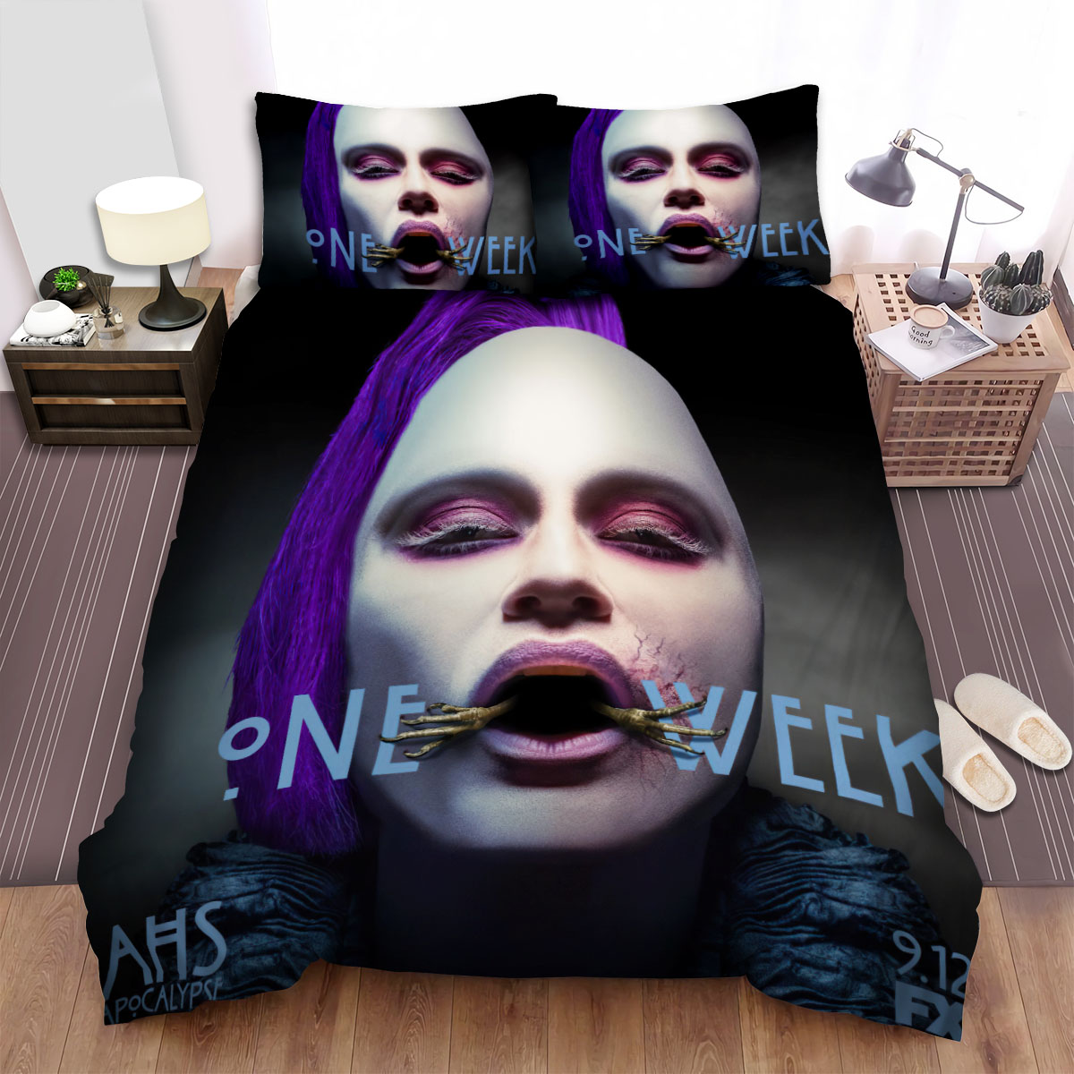 American Horror Story One Week Movie Poster Bed Sheets Spread  Duvet Cover Bedding Sets, For Halloween