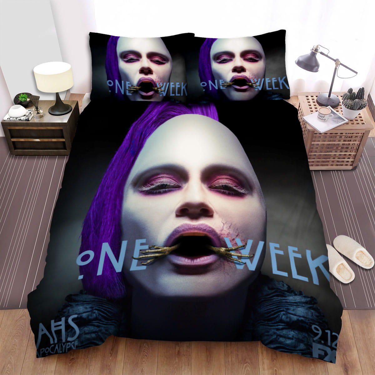 American Horror Story One Week Movie Poster Bed Sheets Spread Duvet Cover Bedding Sets, For Halloween