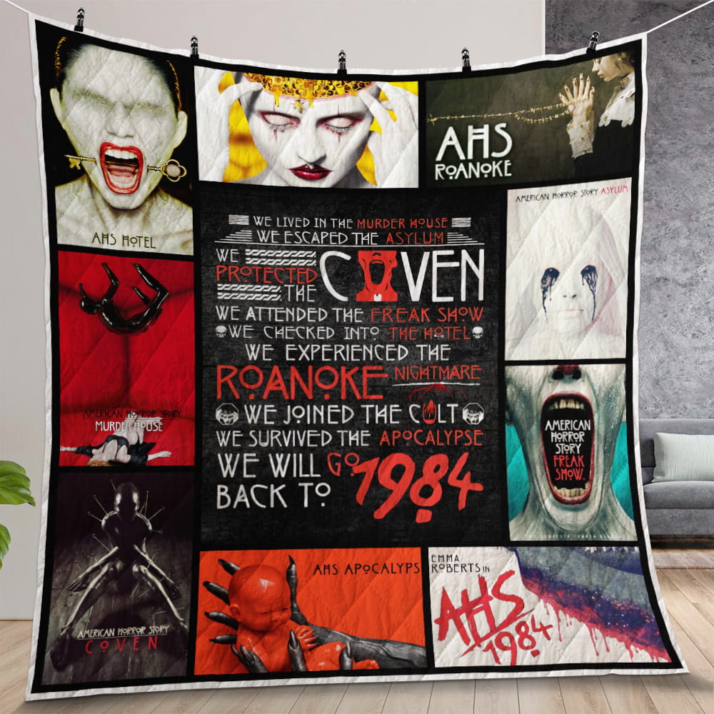 American Horror Story Quilt Gift For Christmas, Birthday, Thanksgiving, For Halloween