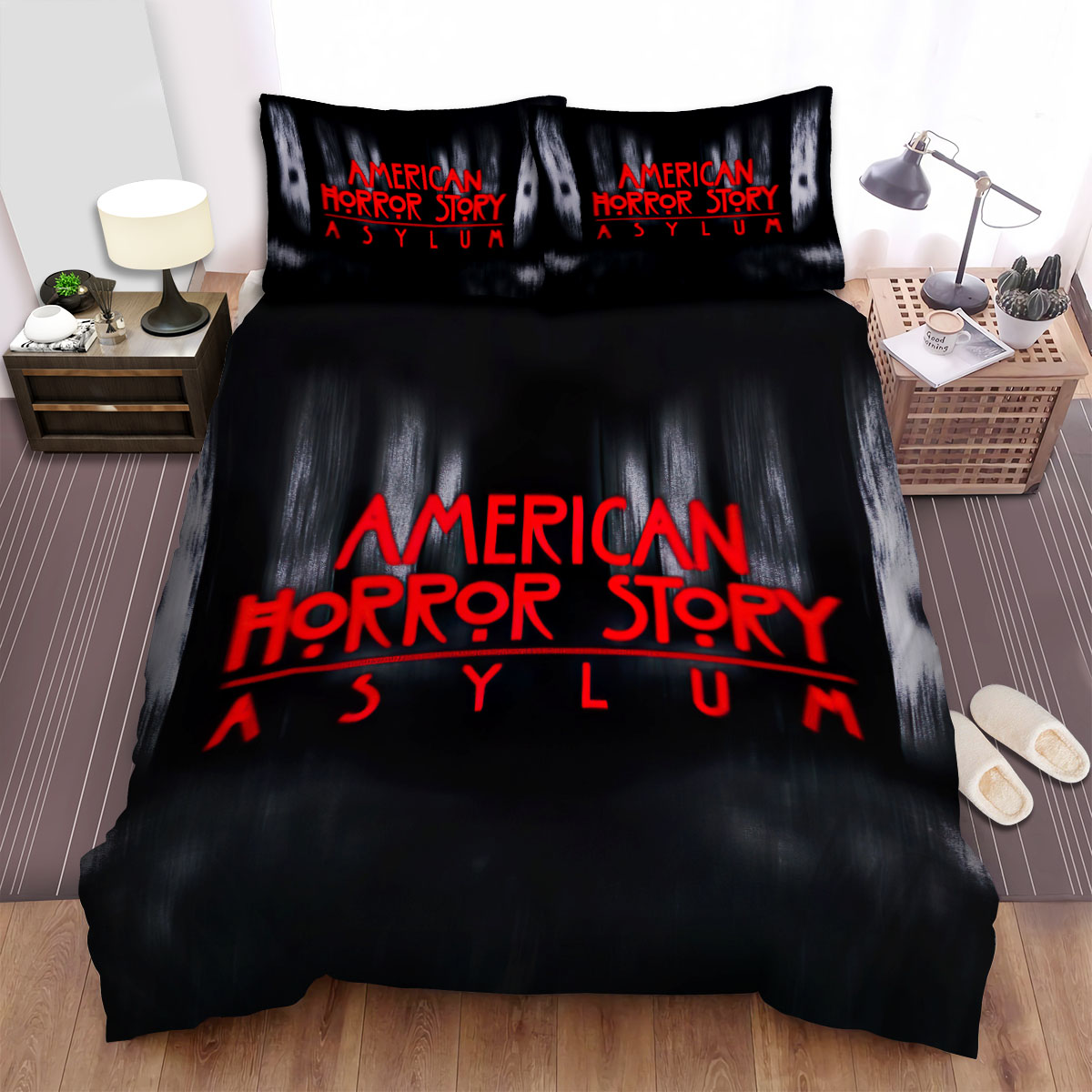 American Horror Story Room Movie Poster Bed Sheets Spread Comforter Duvet Cover Bedding Sets, For Halloween