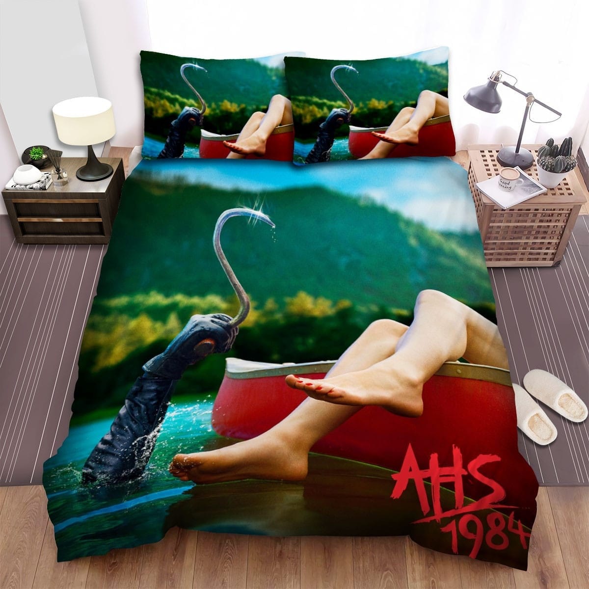 American Horror Story Slayer Movie Poster Bedding Set, Duvet Cover Gift For Christmas, Birthday, Thanksgiving, For Halloween