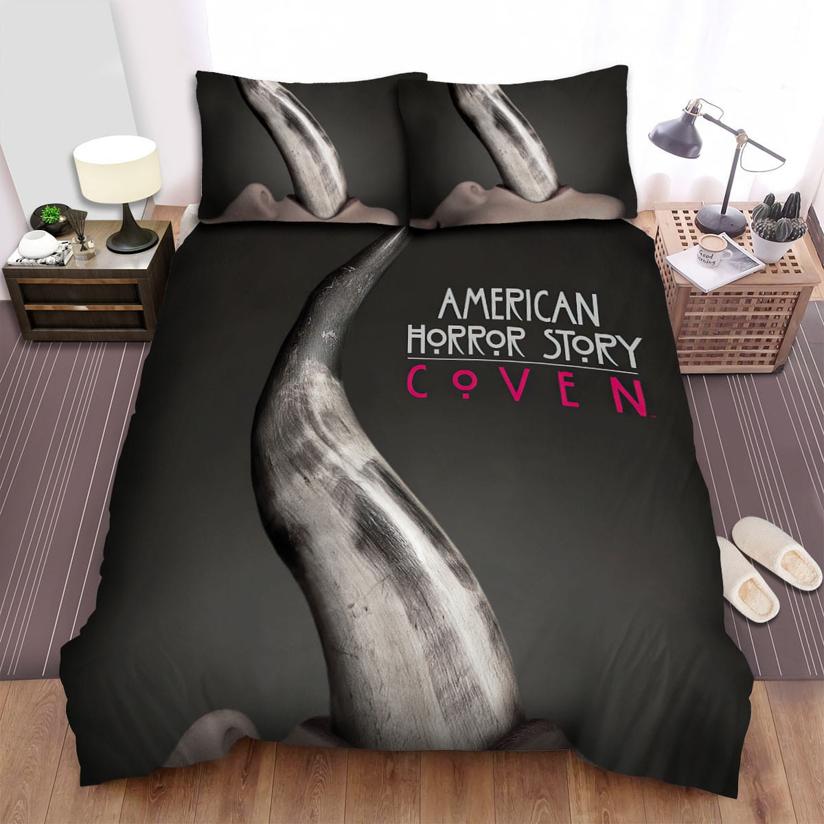 American Horror Story Slummocking Movie Poster Bedding Sets Duvet Cover, Flatsheet, Pillowcase For Your Lover, For Halloween