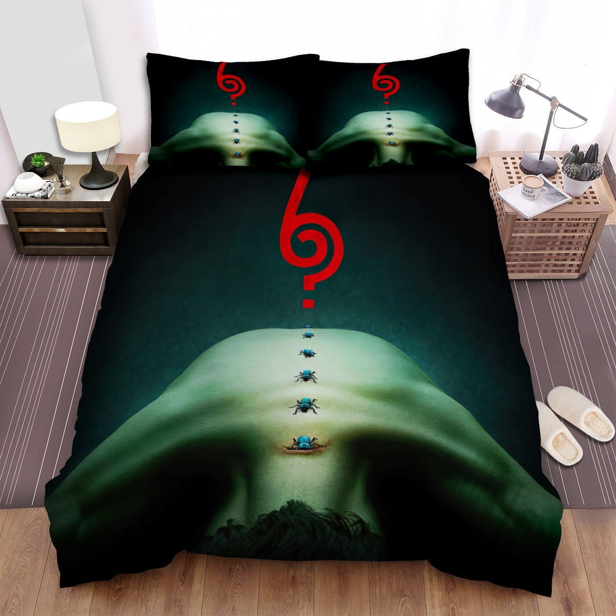 American Horror Story Spider Movie Poster Bedding Sets, Duvet Cover Flatsheet Gift For Halloween, Thanksgiving, Christmas