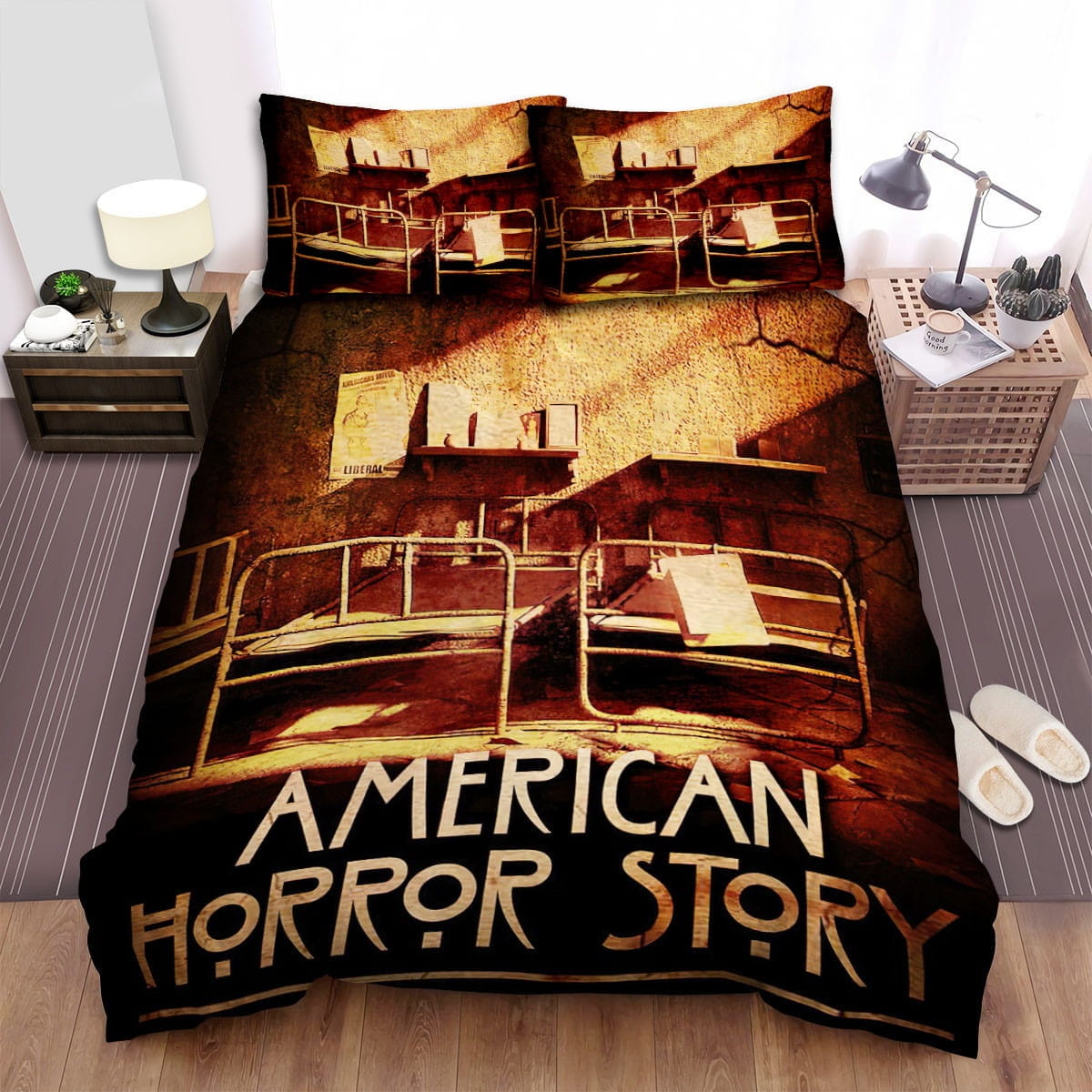 American Horror Story Two s Movie Poster Bedding Sets Duvet Cover, Flatsheet, Pillowcase For Your Lover, For Halloween
