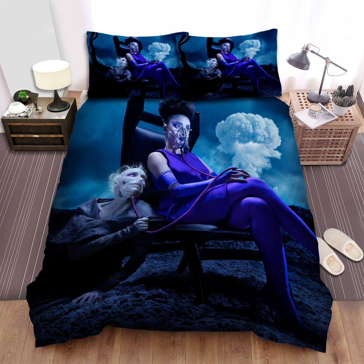 American Horror Story Wallpaper Movie Poster Bedding Sets, Duvet Cover Flatsheet Gift For Halloween, Thanksgiving, Christmas