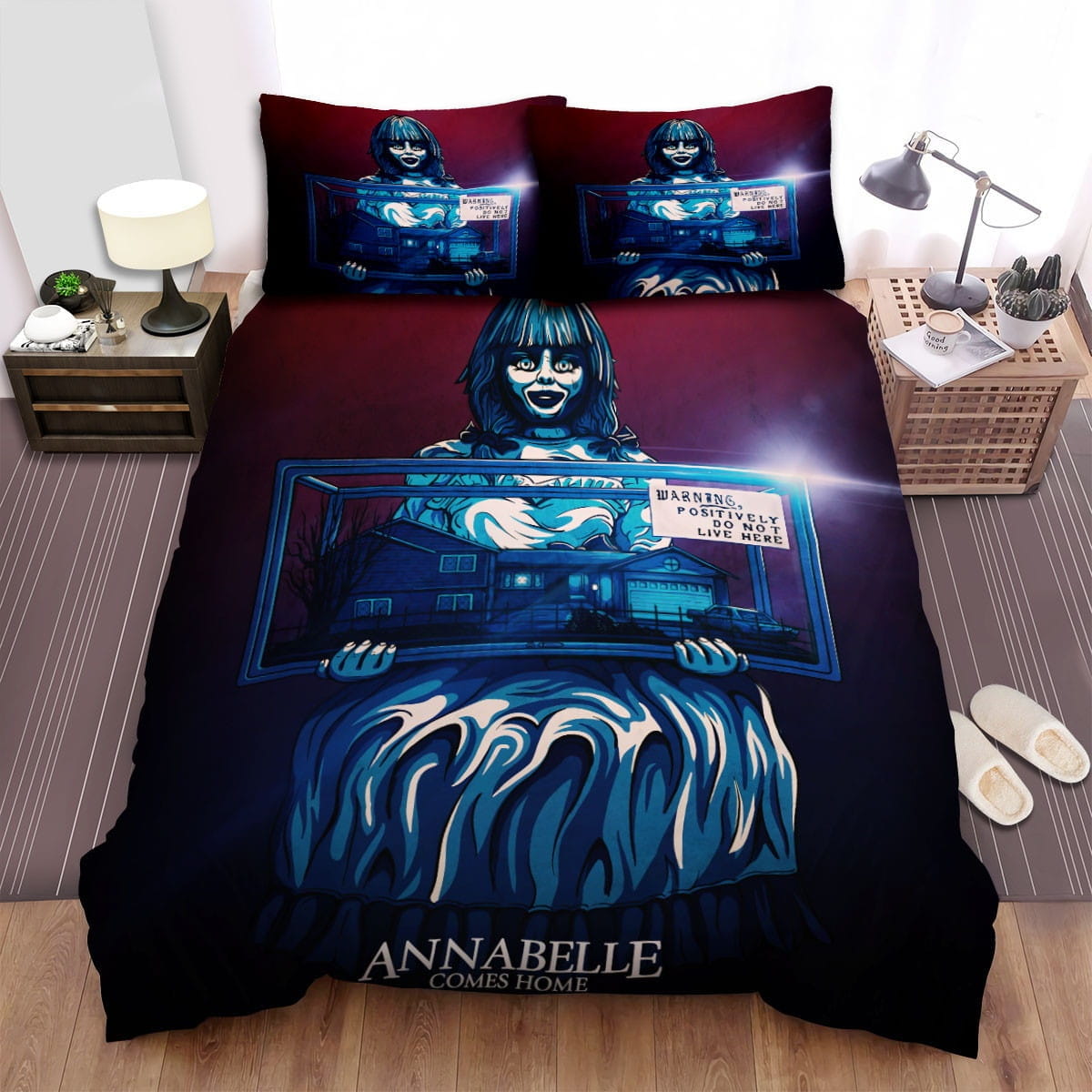 Annabelle Comes Home Movie Painting Photo Bedding Sets – Duvet Cover, Flatsheet, Pillowcases For Every Bedroom, For Halloween