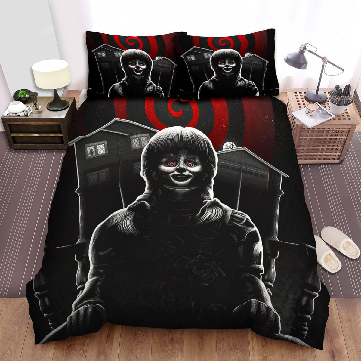 Annabelle Comes Home Movie Poster Vi Bedding Sets – Duvet Cover, Flatsheet, Pillowcases For Every Bedroom, For Halloween