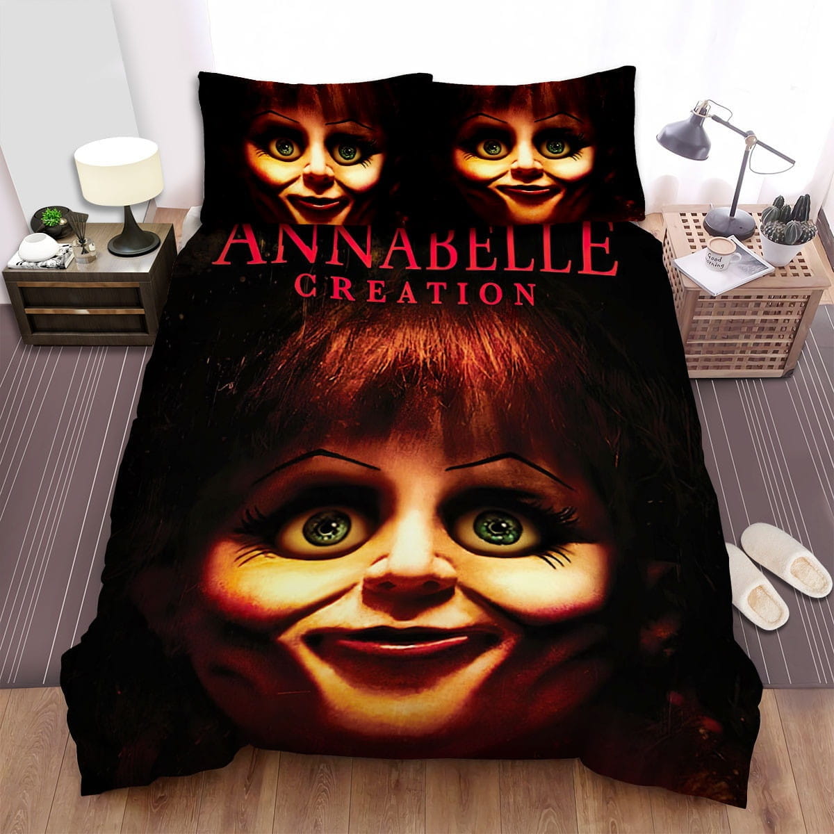 Annabelle: Creation Movie Poster Iv Photo Bedding Sets – Duvet Cover, Flatsheet, Pillowcases Perfect Gift For Fans, For Halloween