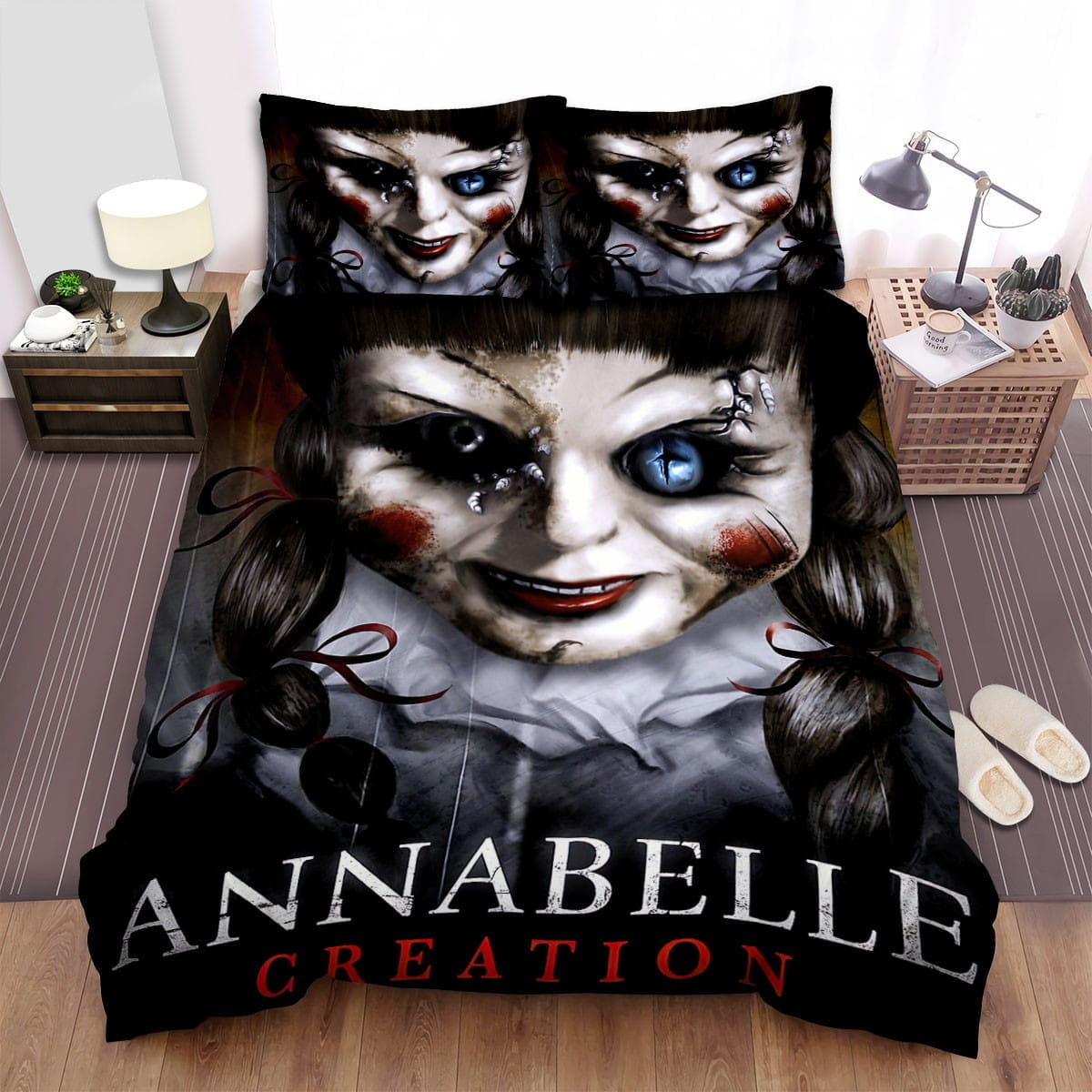 Annabelle: Creation Movie Poster V Photo Bedding Set, Duvet Cover Gift For Christmas, Birthday, Thanksgiving, For Halloween