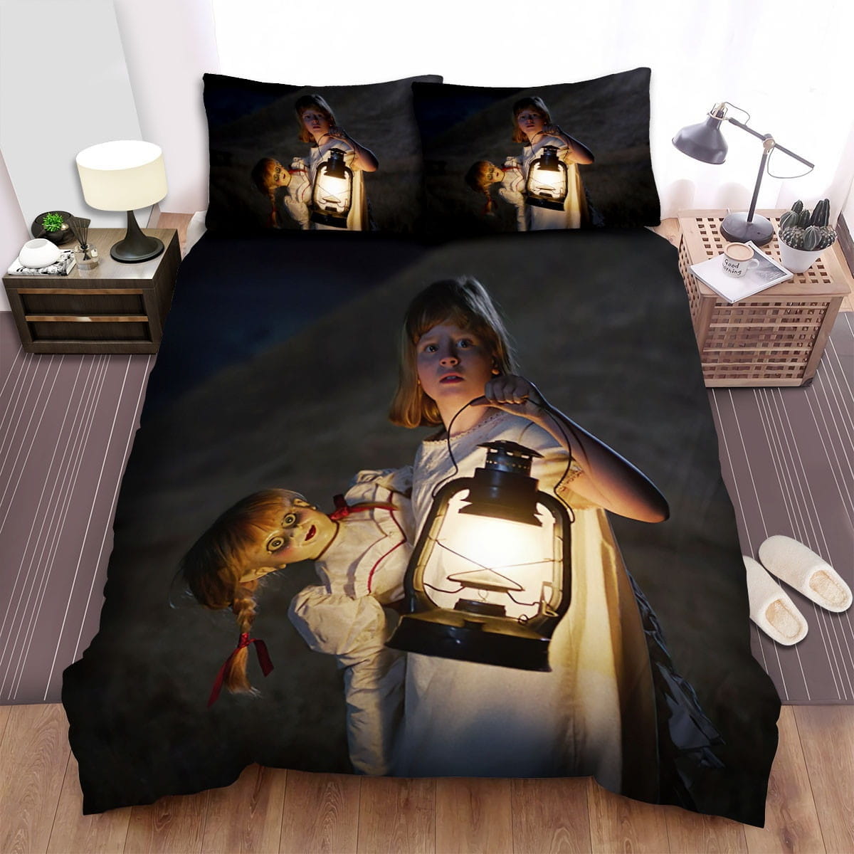 Annabelle: Creation Movie Poster Vi Photo Bedding Sets, Duvet Cover Flatsheet Gift For Halloween, Thanksgiving, Christmas