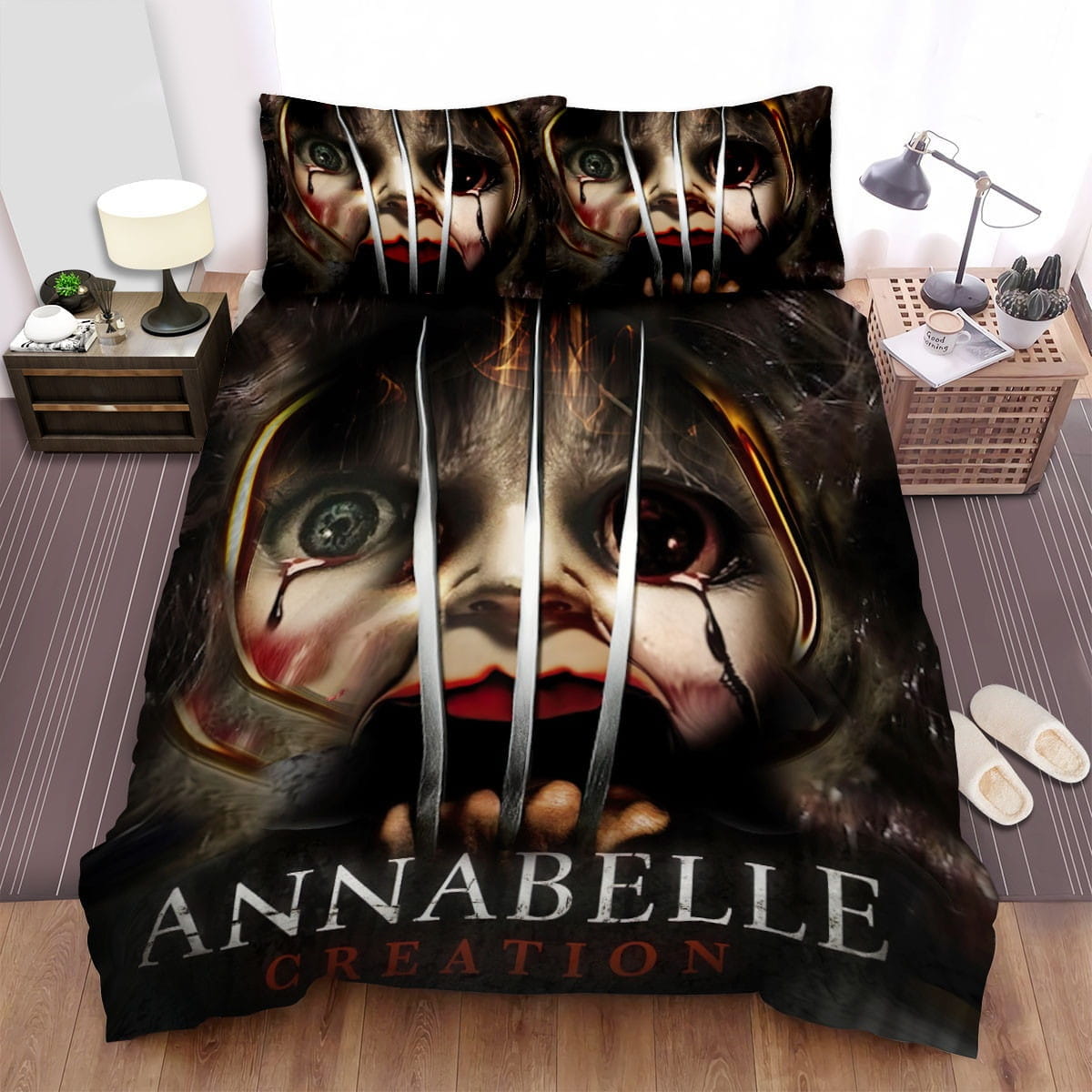Annabelle: Creation Movie Poster Xi Photo Bedding Sets Duvet Cover, Flatsheet, Pillowcase For Your Lover, For Halloween