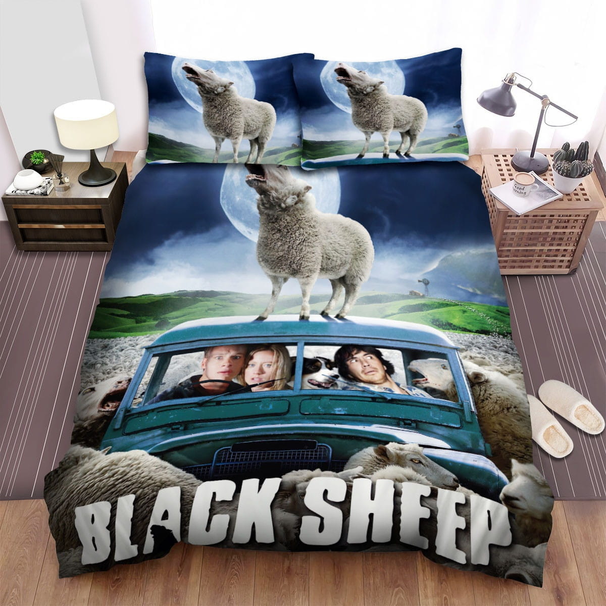Black Sheep A New Breed Of Comedy Horror Movie Poster Bedding Sets – Duvet Cover, Flatsheet, Pillowcases For Every Bedroom, For Halloween