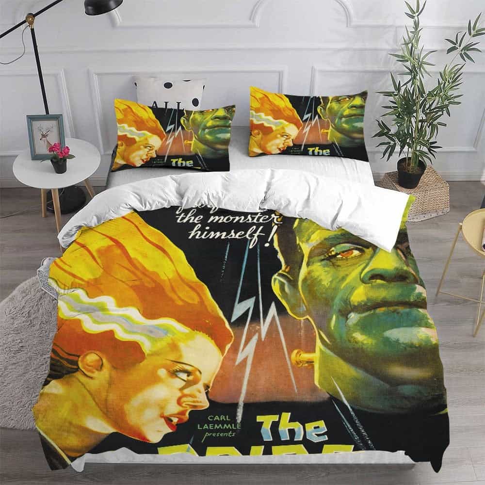 Bride of Frankenstein Bedding Sets Gift For Birthday, Father’s Day, Mother’s Day, For Halloween