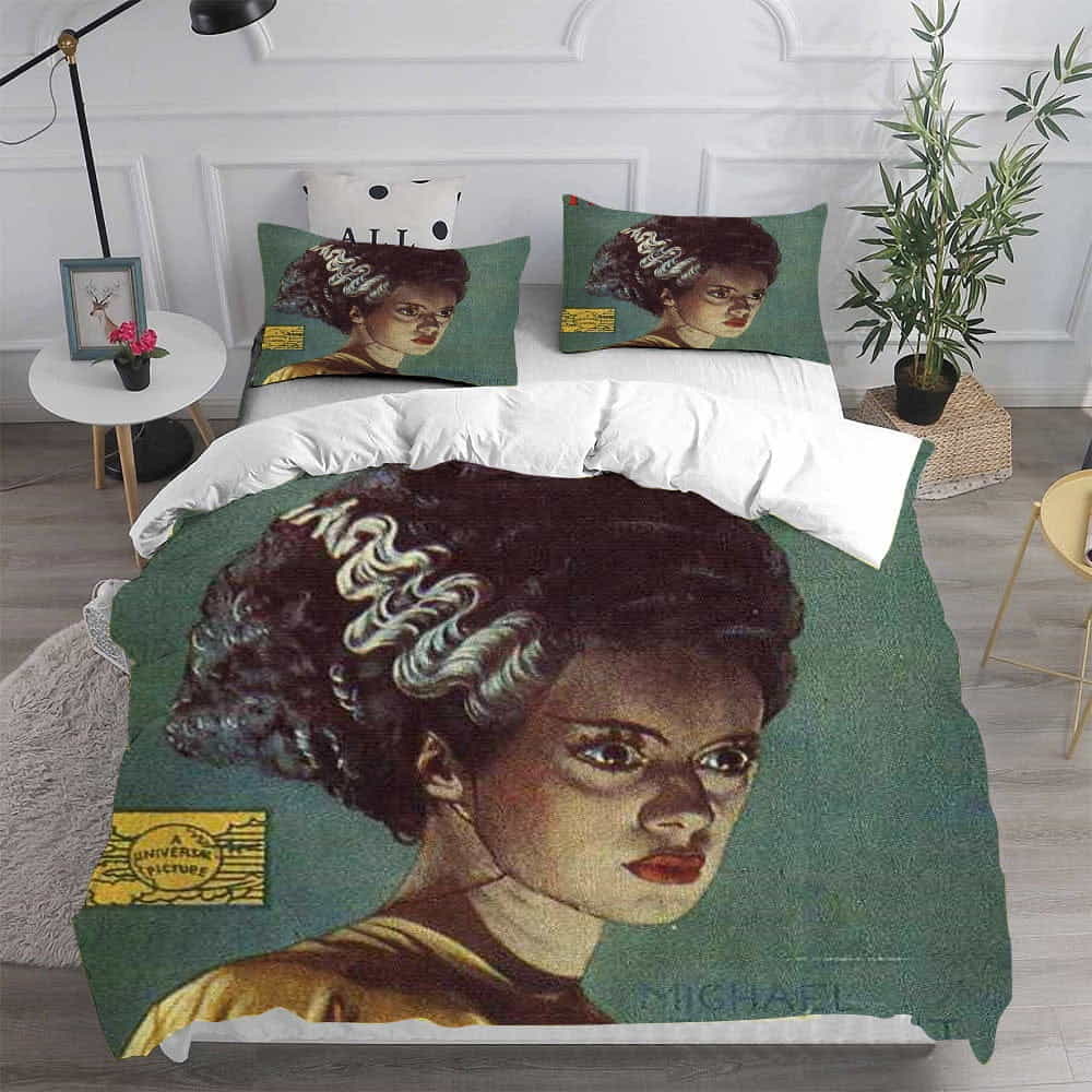 Bride of Frankenstein Bedding Sets Gift For Birthday, Father’s Day, Mother’s Day, For Halloween