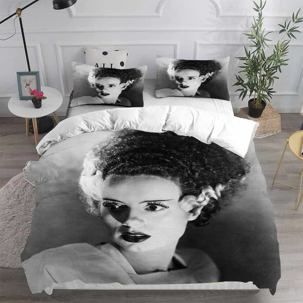 Bride of Frankenstein Bedding Sets Gift For Father’s Day, Halloween, Christmas