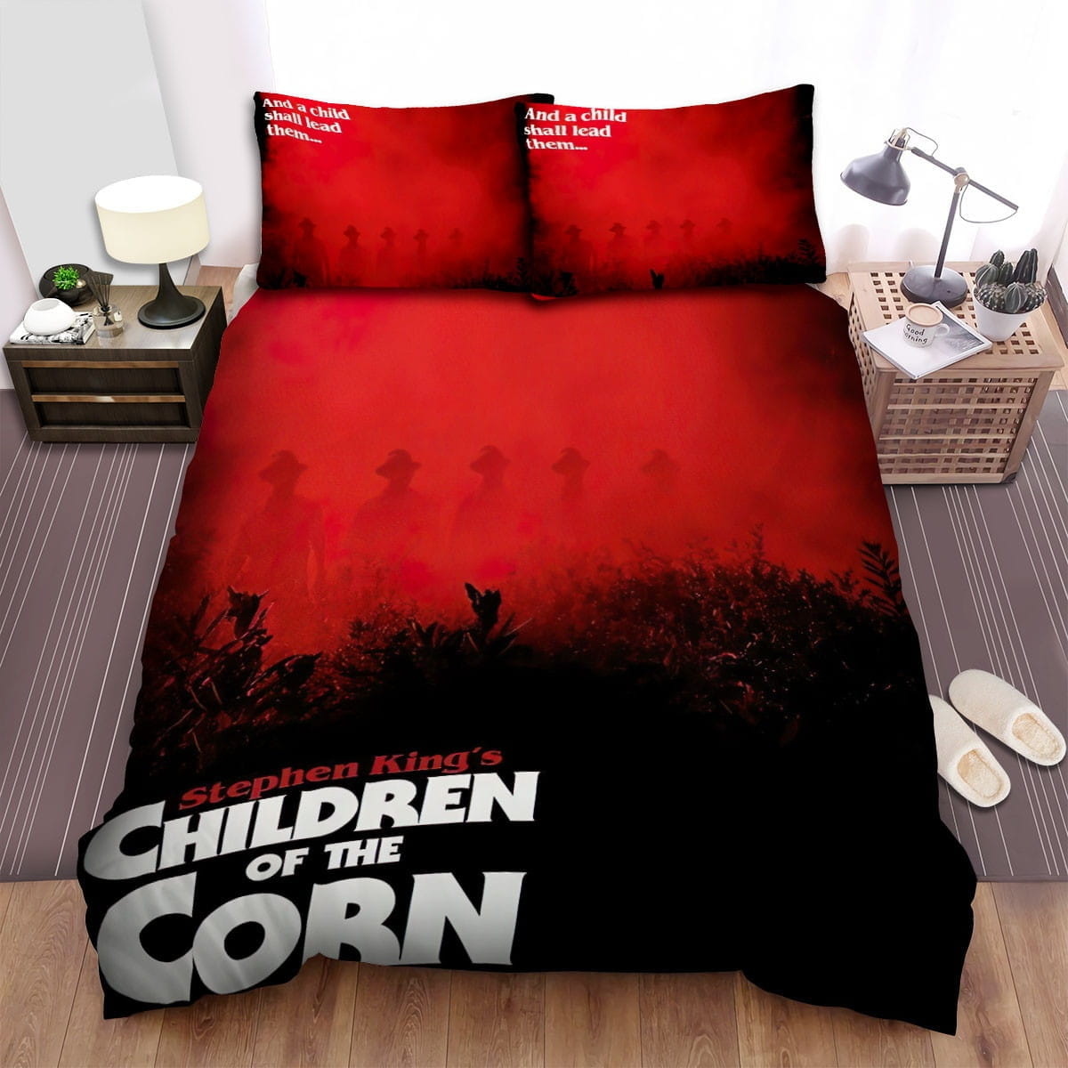 Children Of The Corn Stephen King’s Bedding Sets Duvet Cover, Flatsheet, Pillowcase For Your Lover, For Halloween