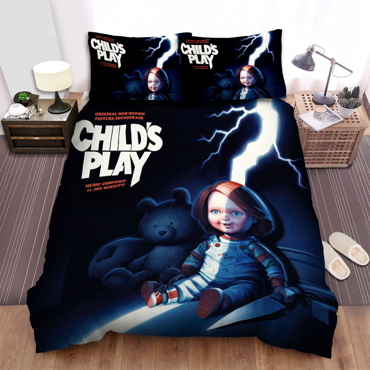 Child’s Play Movie Poster 1 Bedding Sets – Duvet Cover, Flatsheet, Pillowcases Perfect Gift For Fans, For Halloween