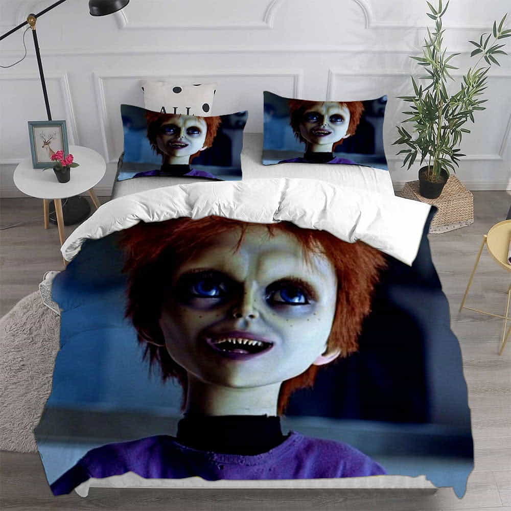 Chucky Bedding Sets Duvet Cover, Flatsheet, Pillowcases Perfect Gift For Fans, For Halloween
