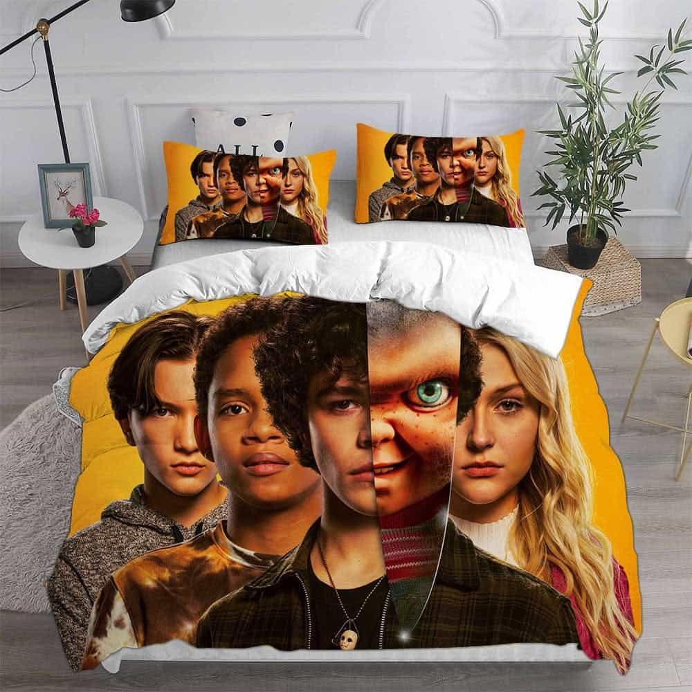 Chucky Bedding Sets Gifts For Family Members Father’s Day, For Halloween