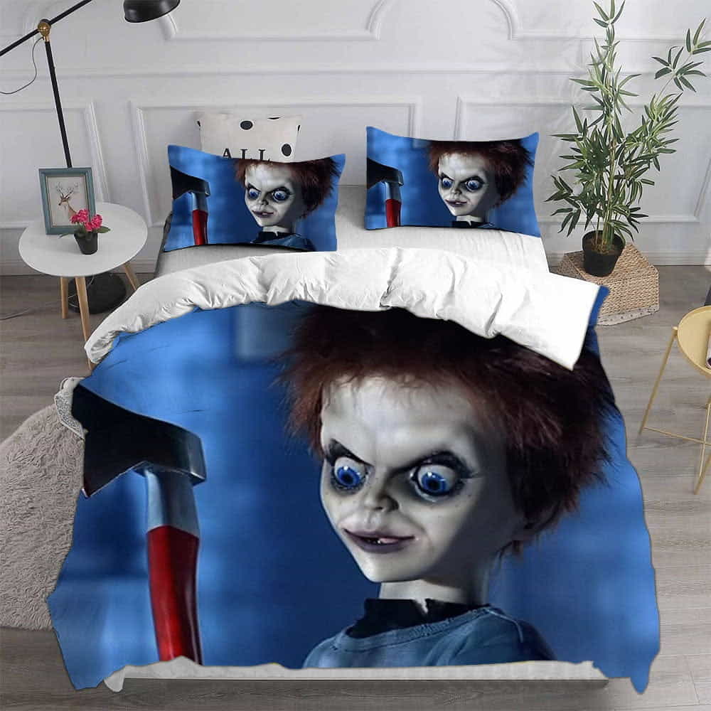 Chucky Decorative Bedding Sets For Fan Father’s Day, For Halloween