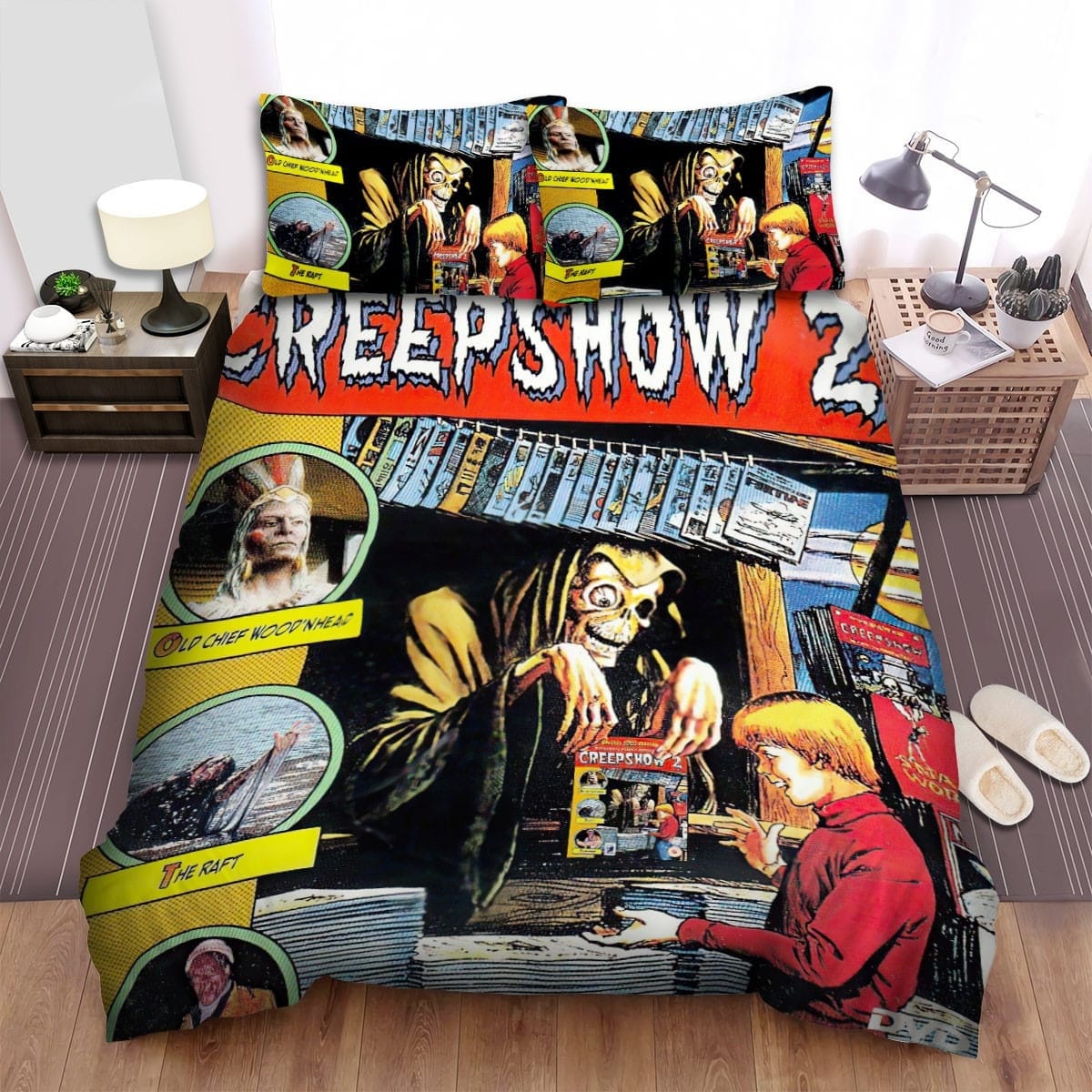 Creepshow 2 (1987) Special Edition Movie Poster Bedding Sets Duvet Cover, Flatsheet, Pillowcase For Your Lover, For Halloween