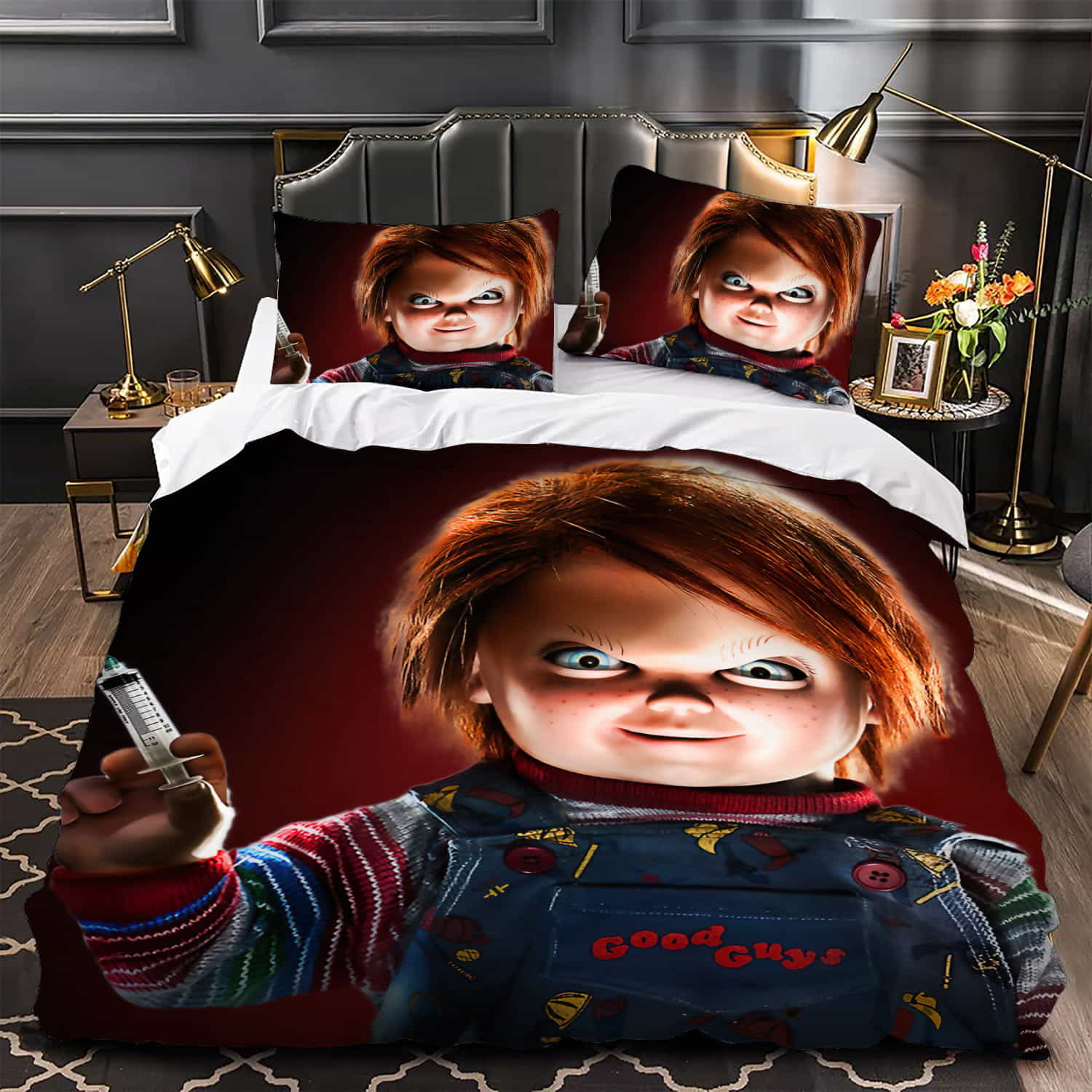 Curse Of Chucky Poster 4 Duvet Cover, Flastsheet, Pillowcase Bedding Set Gift For Fans, Black Friday, Christmas, For Halloween