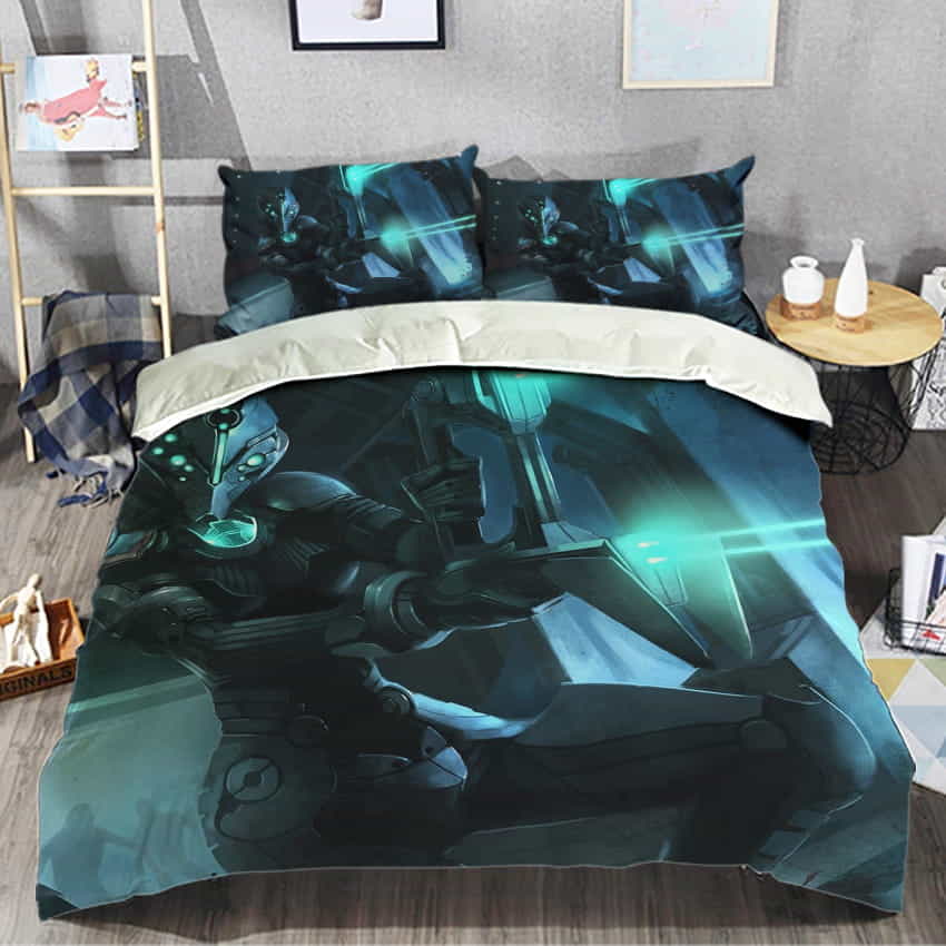Dead Space Bedding Set Duvet Cover, Flatsheet, Pillowcase, For Halloween