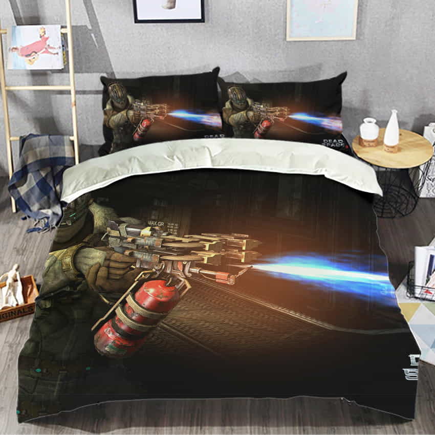 Dead Space Blowtorch Bedding Set Gift For Valentine’s Day, Patrick’s Day, For Halloween