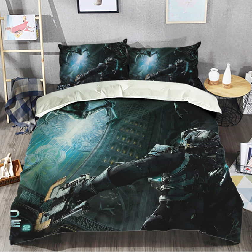 Dead Space Game 2011 Duvet Cover, Bedding Set Gifts For Birthday, Valentine, Patrick’s Day, For Halloween
