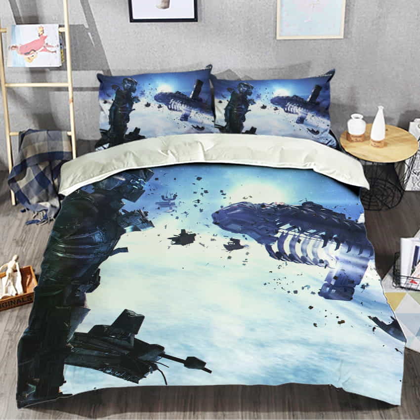 Dead Space Game Duvet Cover, Flastsheet, Pillowcase Bedding Set Gift For Fans, Birthdays, For Halloween
