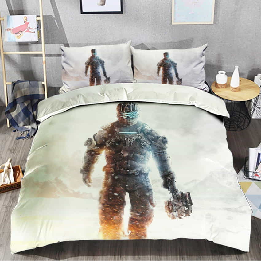 Dead Space Survival Horror Game Duvet Cover, Flastsheet, Pillowcase Bedding Set Gift For Fans, Birthdays, For Halloween