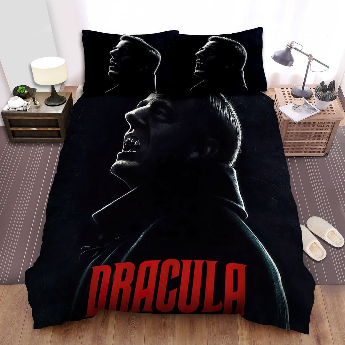 Dracula (2020) Scary Dark Poster Bedding Set, Duvet Cover Gift For Christmas, Birthday, Thanksgiving, For Halloween