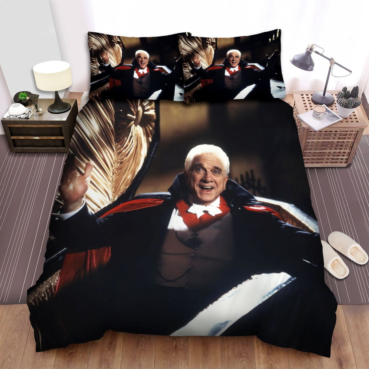 Dracula: Dead And Loving It The Men In Wooden Box Movie Picture Bedding Set, Duvet Cover Gift For Christmas, Birthday, Thanksgiving, For Halloween