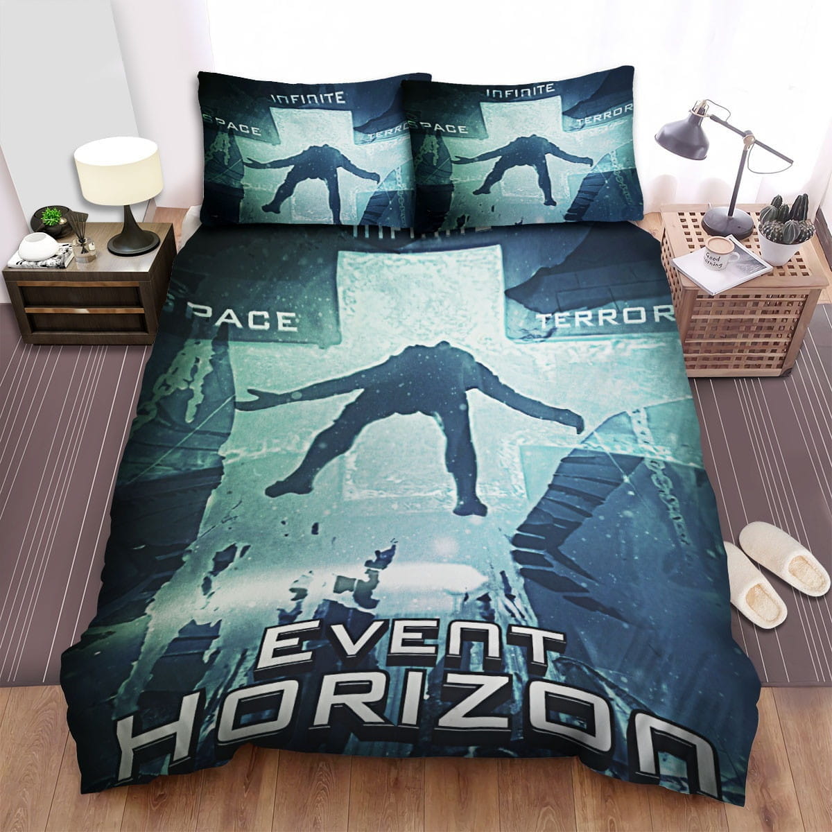 Event Horizon Infinite Space Infinite Terror Movie Poster Bedding Sets, Duvet Cover Flatsheet Gift For Halloween, Thanksgiving, Christmas