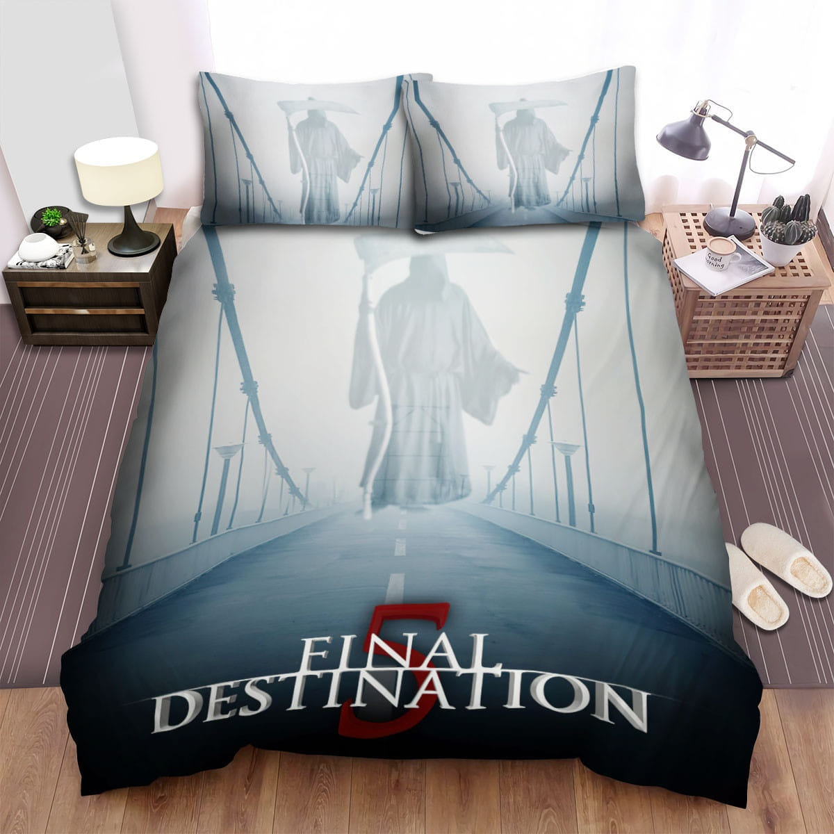 Final Destination (Series) Death Movie Poster Bedding Sets – Duvet Cover, Flatsheet, Pillowcases For Every Bedroom, For Halloween