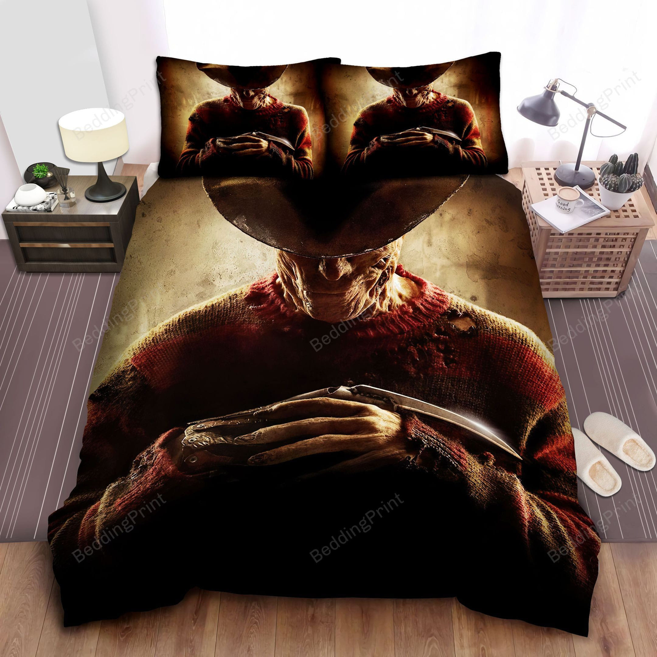 Freddy Krueger Duvet Cover, Bedding Set Gift For Christmas, Black Friday, Thanksgiving, For Halloween