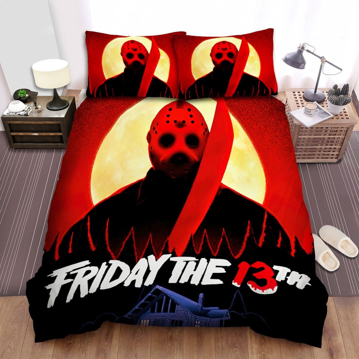 Friday The 13th (2009) Poster Bedding Sets – Duvet Cover, Flatsheet, Pillowcases For Every Bedroom, For Halloween